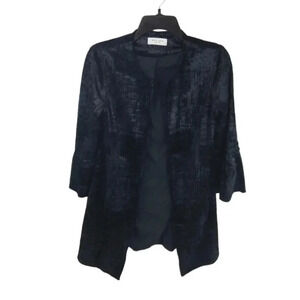 {Lola & Sophie} Velvet Bell Sleeve Topper Jacket Size Small
